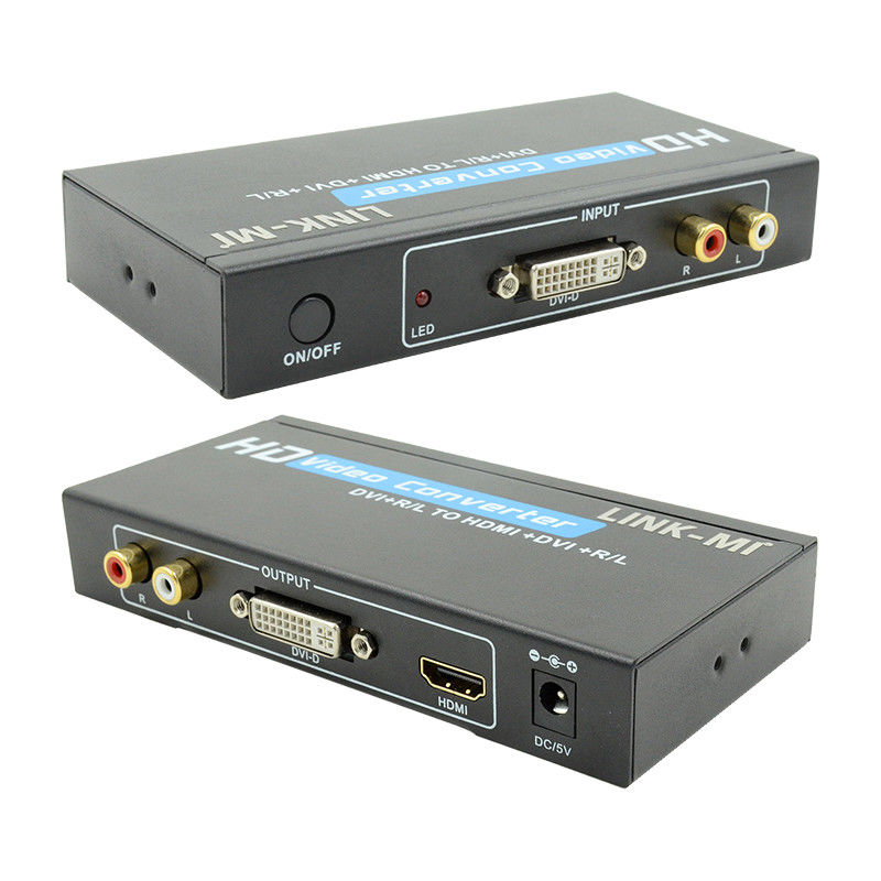 1080P DVI به تبدیل HDMI با پشتیبانی صوتی ورودی صوتی DVI آنالوگ RCA