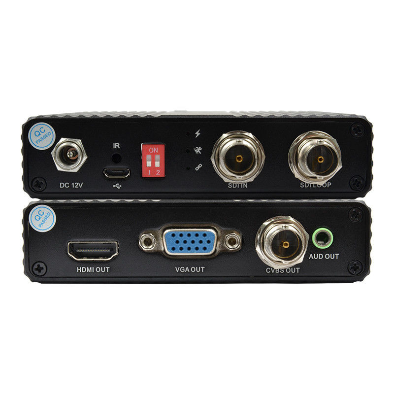 CVBS SDI به تبدیل HDMI همه Cvbs به HDMI SDI به VGA Video Converter 75 Ohm
