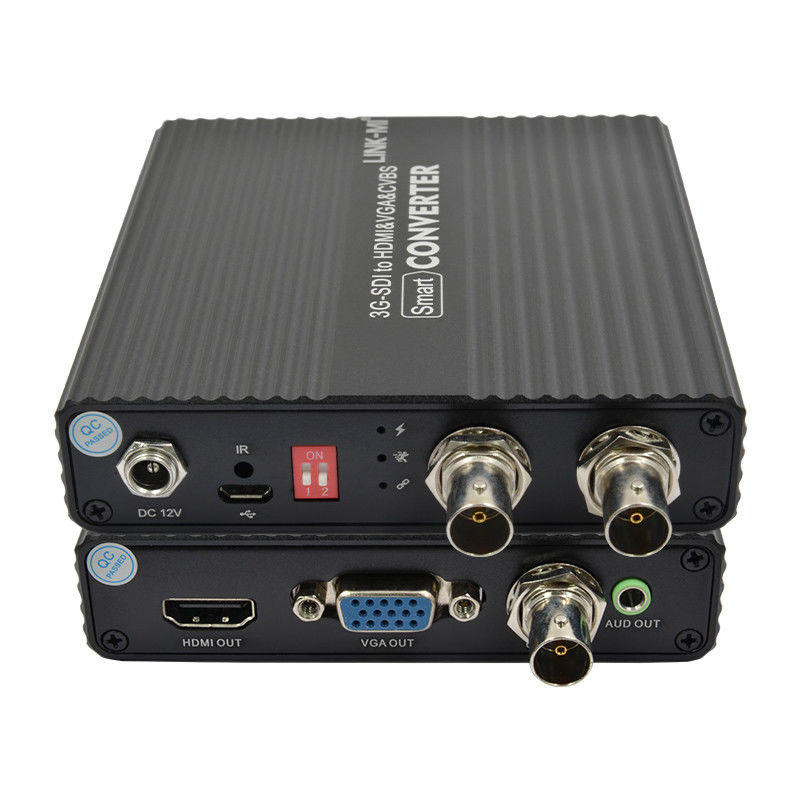CVBS SDI به تبدیل HDMI همه Cvbs به HDMI SDI به VGA Video Converter 75 Ohm