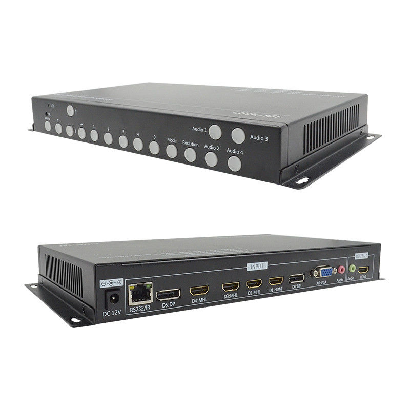 PIP POP HDMI Multi Viewer 4k 4x1 با کنترل IR از راه دور RS232 Control Center