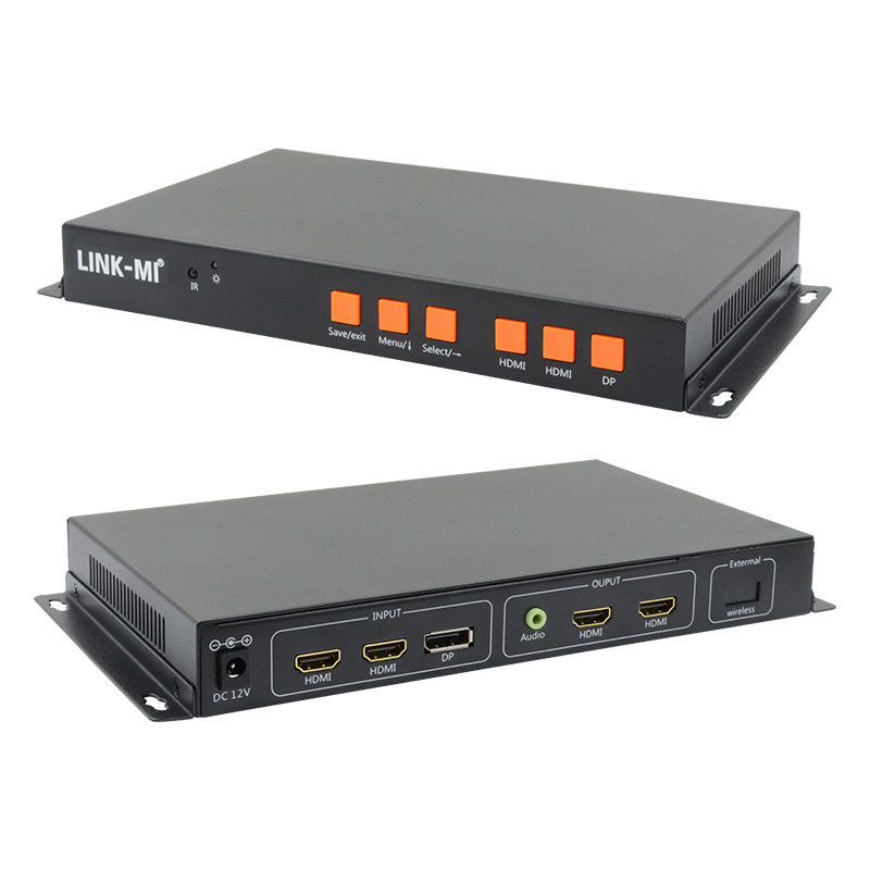 صفحه نمایش تلفن کنترل کننده دیوار ویدئویی HDMI 90 180 270 درجه چرخش پردازنده چند پنجره HDMI