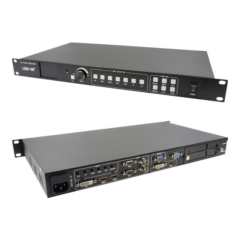 480i/P 576i/P کنترل کننده دیواری ویدئویی HDMI 7 در 3 پردازنده ویدئویی LED