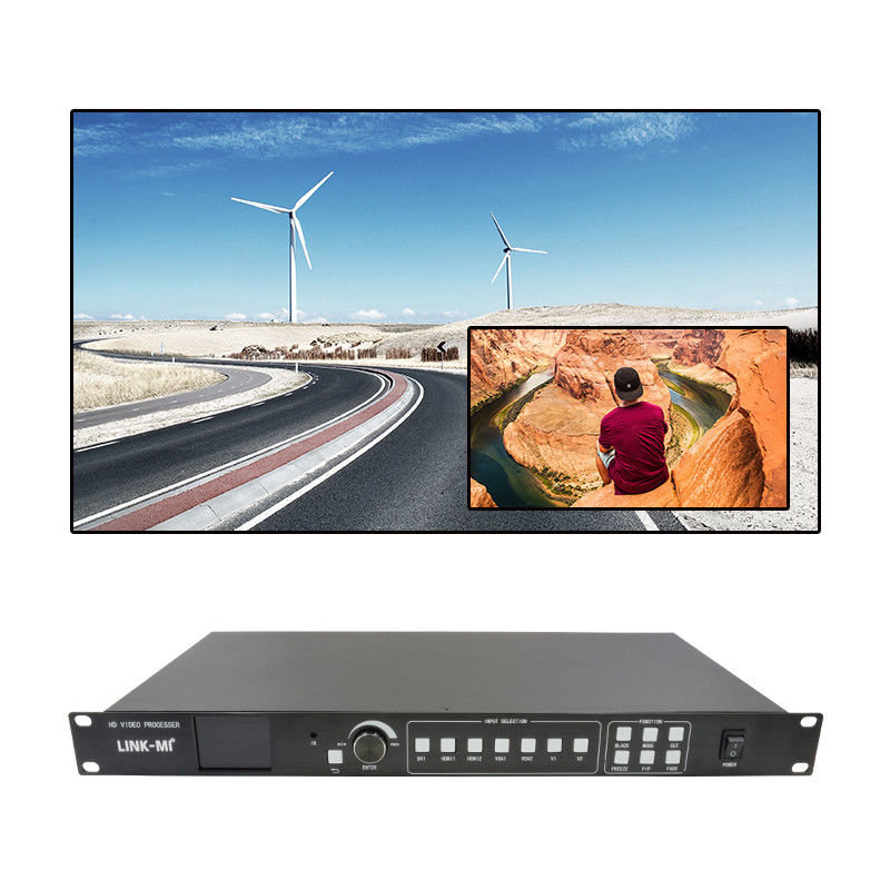 480i/P 576i/P کنترل کننده دیواری ویدئویی HDMI 7 در 3 پردازنده ویدئویی LED