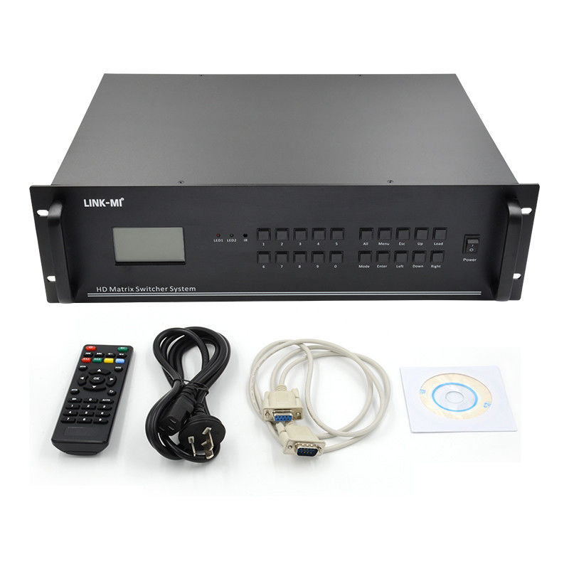 16 در 16 خروجی HDMI ماتریکس سوئیچ 4K 16X16 ماتریکس ویدئو پشتیبانی VGA DVI SDI ورودی سیگنال
