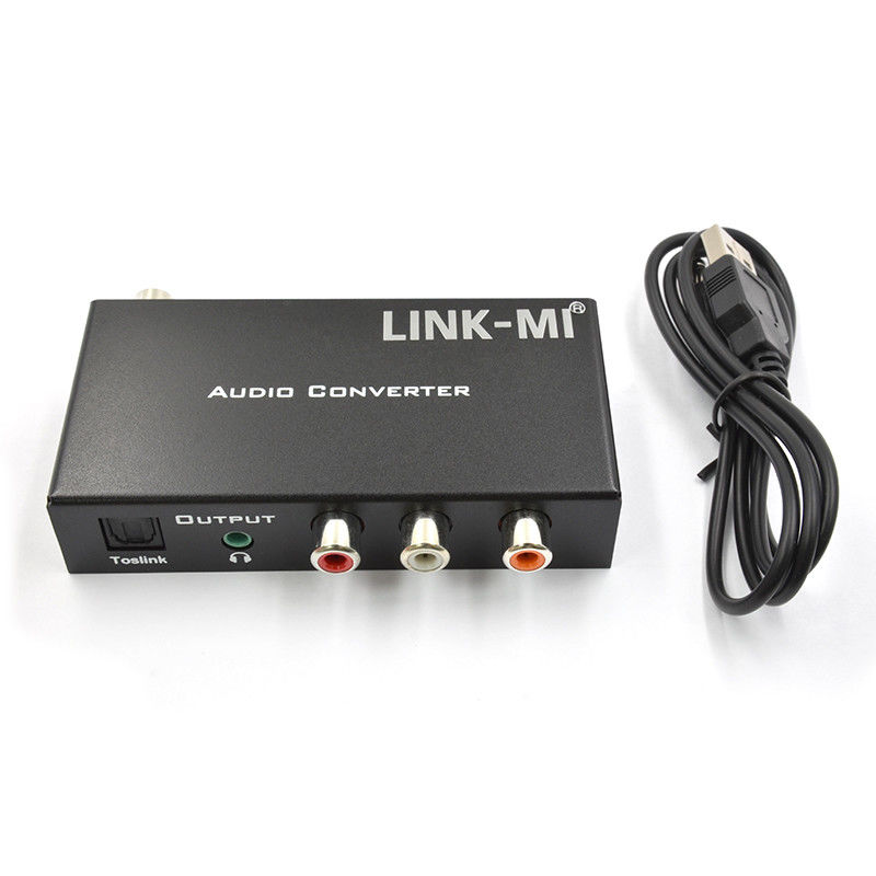 Dac Converter Digital Analog Audio Converter پشتیبانی از HDMI ARC Toslink Coax Audio دیجیتال