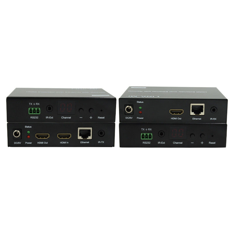 120M AV HDMI Over IP POE Extender پشتیبانی از POE RS232 ویدیو HDMI Extender
