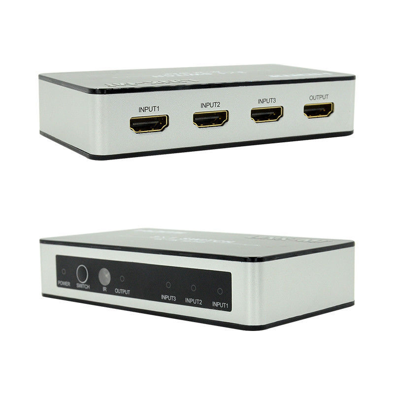 4K2K HDMI Switch 3x1 HDMI Splitter 5V 1A پشتیبانی از PIP 3D 3 به 1 سوئیچ ویدیویی