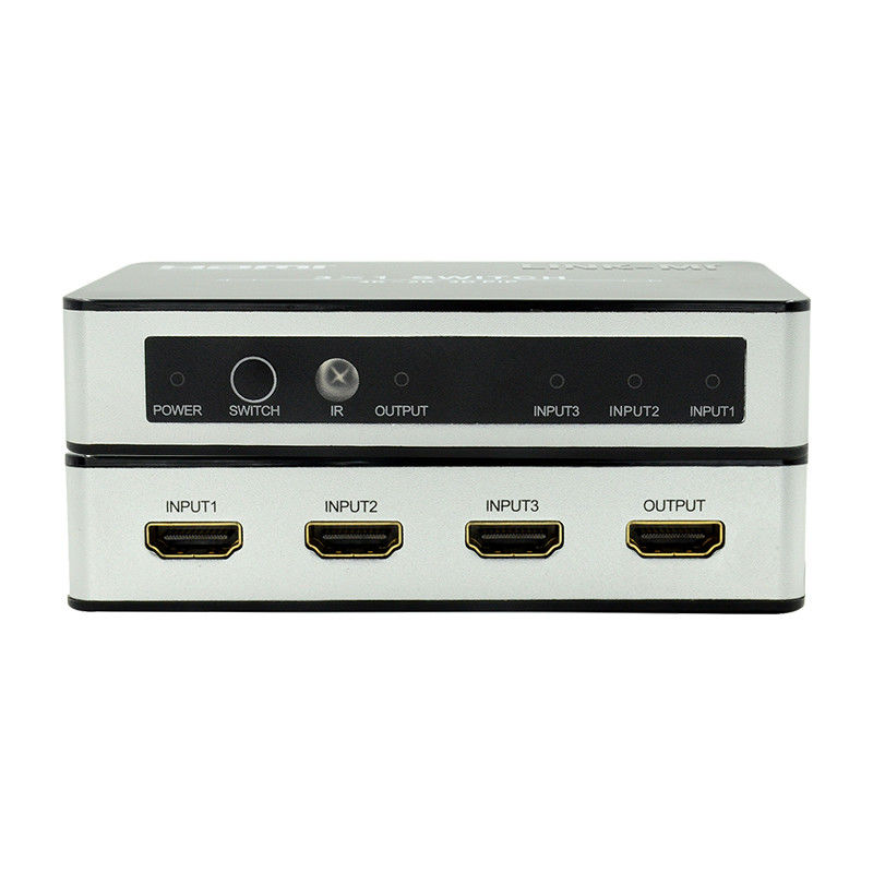 4K2K HDMI Switch 3x1 HDMI Splitter 5V 1A پشتیبانی از PIP 3D 3 به 1 سوئیچ ویدیویی