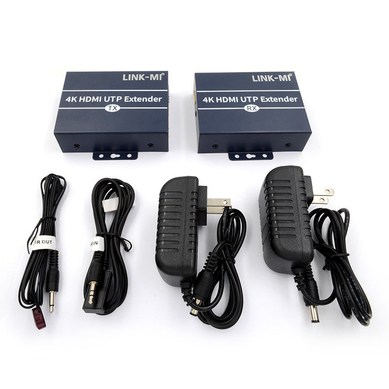 120 متری 4K HDMI Extender Over Cat6 Cat6e کابل با کنترل IR HDMI Loop Out