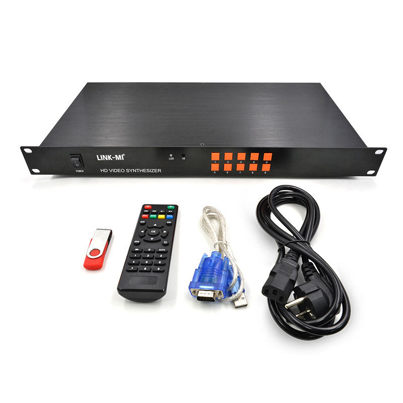 HD 4x1 HDMI Multi Viewer TCP / IP 1080P سخت افزار سینتزیاتور ویدیویی RS232