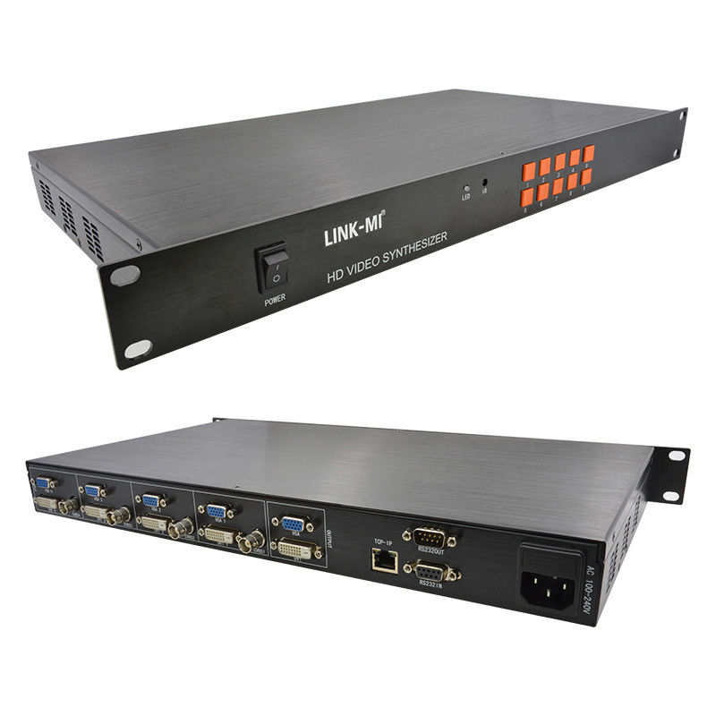 HD 4x1 HDMI Multi Viewer TCP / IP 1080P سخت افزار سینتزیاتور ویدیویی RS232