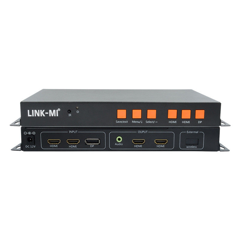 پشتیبانی از کنترل کننده دیوار ویدئویی 4K ورودی موبایل / HDMI / DP برای 2 صفحه نمایش