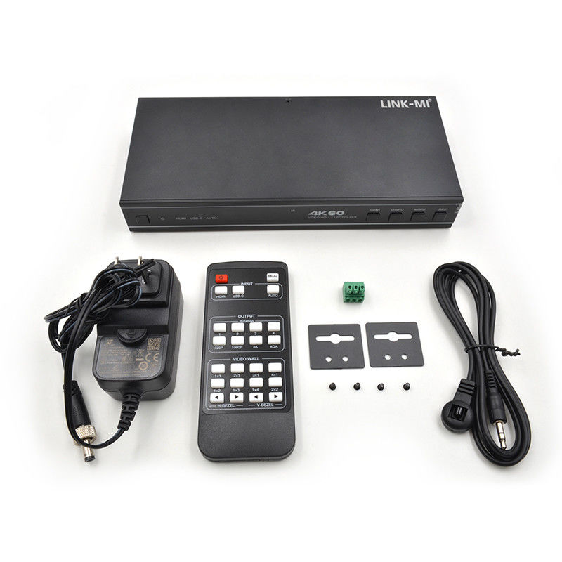 کنترل کننده دیواری ویدئویی 1X4 HDMI با USB-C Input Audio و پشتیبانی RS232