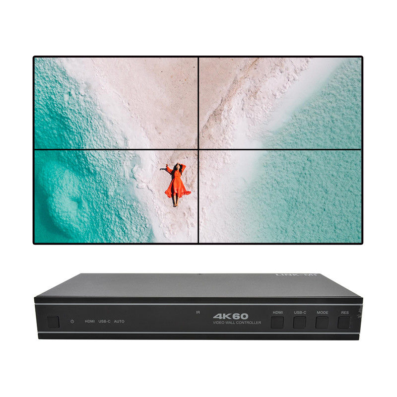 کنترل کننده دیواری ویدئویی 1X4 HDMI با USB-C Input Audio و پشتیبانی RS232