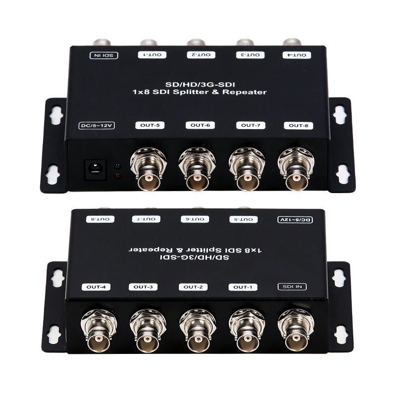 LM-SDI-108B 1 تا 8 SD/HD/3G-SDI توزیع تقویت کننده تکرار کننده با 75 اوم مقاومت