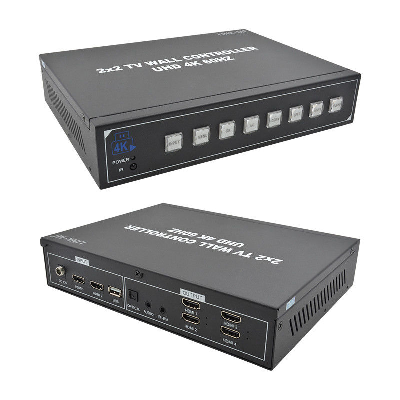 1X4 1X3 1X2 2X1 3X1 4X1 پردازنده دیواری تلویزیون UHD برای حداکثر 3840x2160 رزولوشن ورودی 60Hz