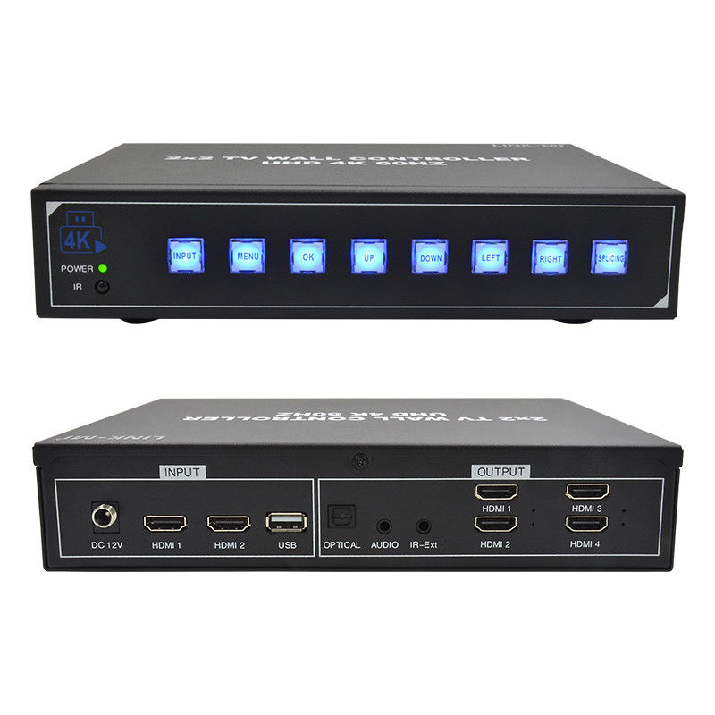 1X4 1X3 1X2 2X1 3X1 4X1 پردازنده دیواری تلویزیون UHD برای حداکثر 3840x2160 رزولوشن ورودی 60Hz